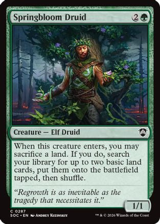 Springbloom Druid  (SOC-287) - [Commander: Secrets of Strixhaven] - Trinity Hobby