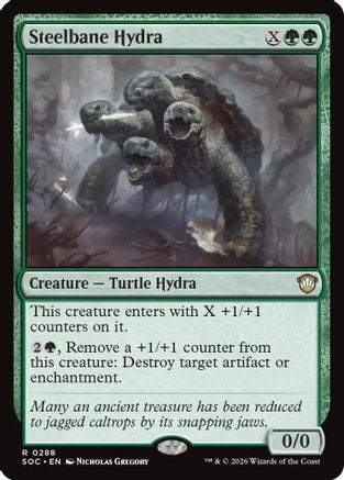 Steelbane Hydra  (SOC-288) - [Commander: Secrets of Strixhaven] - Trinity Hobby