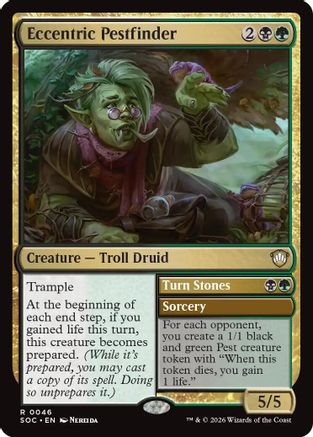Eccentric Pestfinder  (SOC-046) - [Commander: Secrets of Strixhaven] - Trinity Hobby