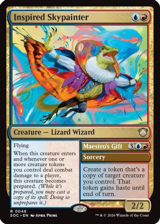 Inspired Skypainter  (SOC-048) - [Commander: Secrets of Strixhaven] - Trinity Hobby