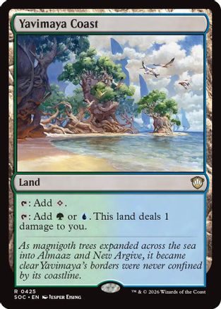Yavimaya Coast  (SOC-425) - [Commander: Secrets of Strixhaven] - Trinity Hobby
