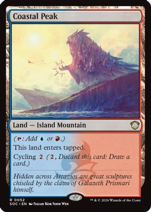 Coastal Peak  (SOC-052) - [Commander: Secrets of Strixhaven] - Trinity Hobby