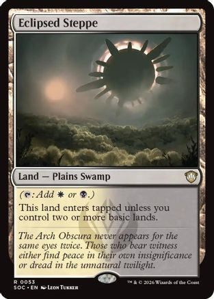 Eclipsed Steppe  (SOC-053) - [Commander: Secrets of Strixhaven] - Trinity Hobby