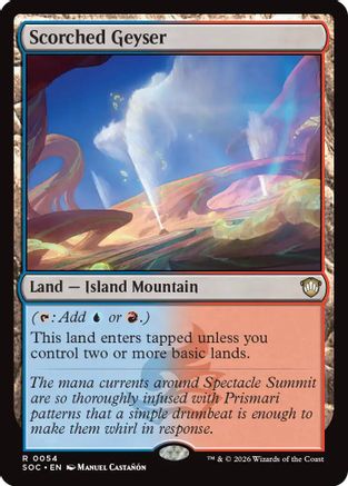 Scorched Geyser  (SOC-054) - [Commander: Secrets of Strixhaven] - Trinity Hobby