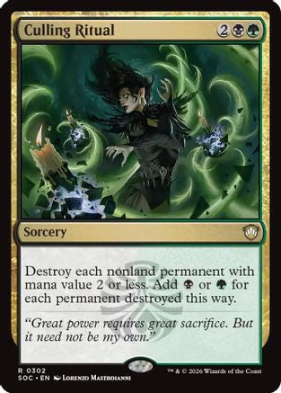 Culling Ritual  (SOC-302) - [Commander: Secrets of Strixhaven] - Trinity Hobby