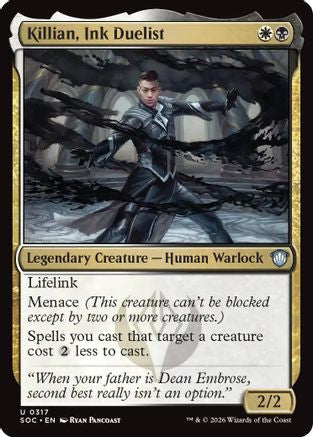 Killian, Ink Duelist  (SOC-317) - [Commander: Secrets of Strixhaven] - Trinity Hobby