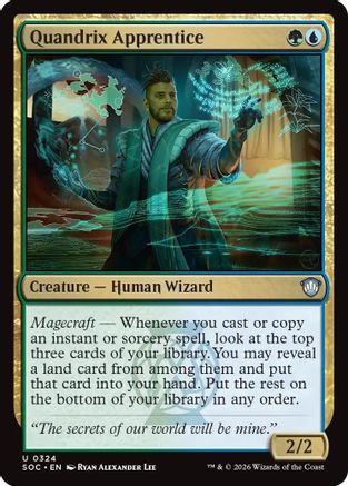 Quandrix Apprentice  (SOC-324) - [Commander: Secrets of Strixhaven] - Trinity Hobby