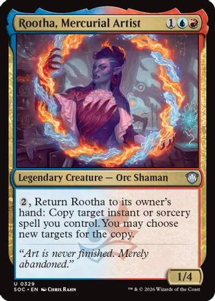 Rootha, Mercurial Artist  (SOC-329) - [Commander: Secrets of Strixhaven] - Trinity Hobby