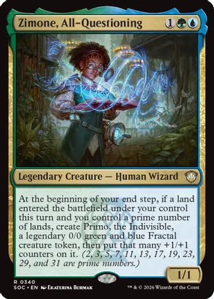 Zimone, All-Questioning  (SOC-340) - [Commander: Secrets of Strixhaven] - Trinity Hobby