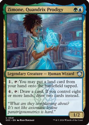 Zimone, Quandrix Prodigy  (SOC-341) - [Commander: Secrets of Strixhaven] - Trinity Hobby