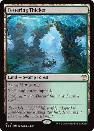 Festering Thicket  (SOC-371) - [Commander: Secrets of Strixhaven] - Trinity Hobby