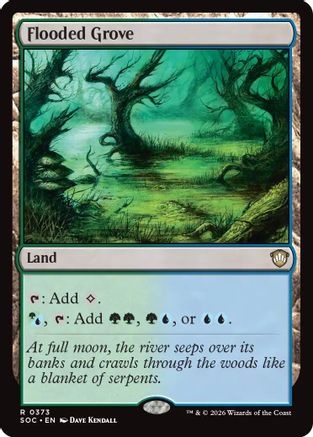 Flooded Grove  (SOC-373) - [Commander: Secrets of Strixhaven] - Trinity Hobby