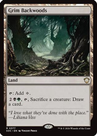 Grim Backwoods  (SOC-377) - [Commander: Secrets of Strixhaven] - Trinity Hobby