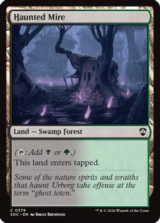 Haunted Mire  (SOC-379) - [Commander: Secrets of Strixhaven] - Trinity Hobby
