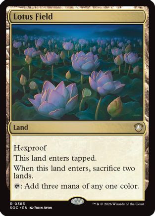 Lotus Field  (SOC-385) - [Commander: Secrets of Strixhaven] - Trinity Hobby