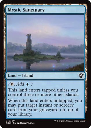Mystic Sanctuary  (SOC-388) - [Commander: Secrets of Strixhaven] - Trinity Hobby