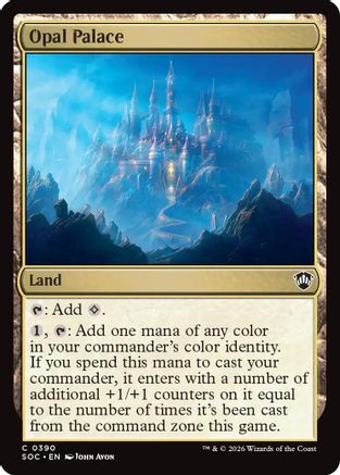 Opal Palace  (SOC-390) - [Commander: Secrets of Strixhaven] - Trinity Hobby