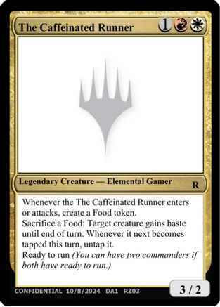 The Caffeinated Runner  (UNK-) - [Un-Known Event Playtest Cards] - Trinity Hobby