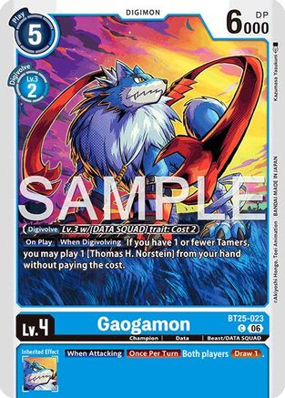 Gaogamon (BT25-023) - [Dual Revolution]
