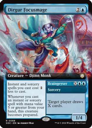 Dirgur Focusmage (Extended Art)  (SOC-068) - [Commander: Secrets of Strixhaven] - Trinity Hobby