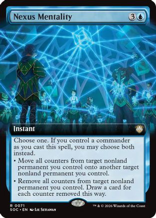 Nexus Mentality (Extended Art)  (SOC-071) - [Commander: Secrets of Strixhaven] - Trinity Hobby