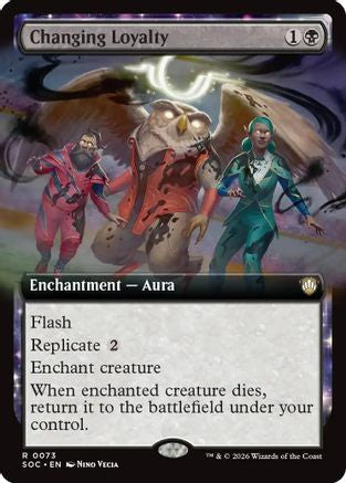 Changing Loyalty (Extended Art)  (SOC-073) - [Commander: Secrets of Strixhaven] - Trinity Hobby