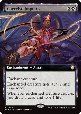 Coercive Impetus (Extended Art)  (SOC-074) - [Commander: Secrets of Strixhaven] - Trinity Hobby