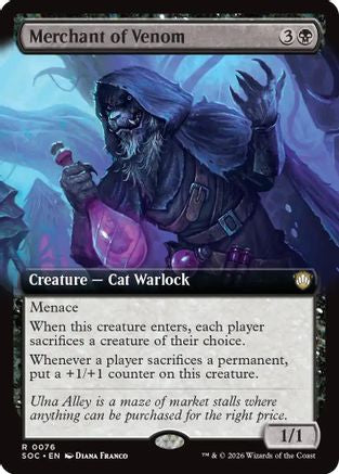 Merchant of Venom (Extended Art)  (SOC-076) - [Commander: Secrets of Strixhaven] - Trinity Hobby