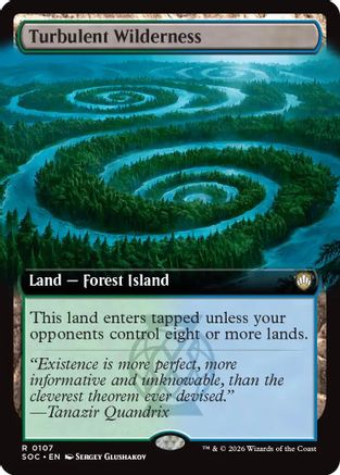 Turbulent Wilderness (Extended Art)  (SOC-107) - [Commander: Secrets of Strixhaven] - Trinity Hobby