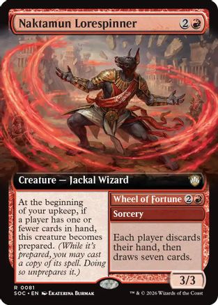 Naktamun Lorespinner (Extended Art)  (SOC-081) - [Commander: Secrets of Strixhaven] - Trinity Hobby