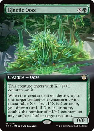 Kinetic Ooze (Extended Art)  (SOC-087) - [Commander: Secrets of Strixhaven] - Trinity Hobby