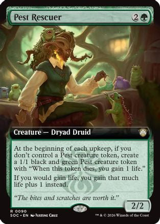 Pest Rescuer (Extended Art)  (SOC-090) - [Commander: Secrets of Strixhaven] - Trinity Hobby