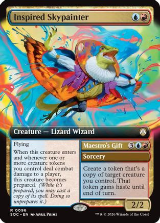 Inspired Skypainter (Extended Art)  (SOC-096) - [Commander: Secrets of Strixhaven] - Trinity Hobby