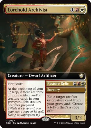 Lorehold Archivist (Extended Art)  (SOC-097) - [Commander: Secrets of Strixhaven] - Trinity Hobby