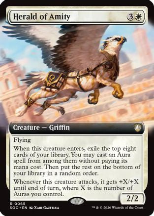 Herald of Amity (Extended Art)  (SOC-065) - [Commander: Secrets of Strixhaven] - Trinity Hobby