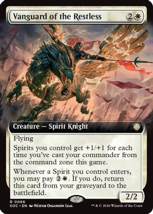 Vanguard of the Restless (Extended Art)  (SOC-066) - [Commander: Secrets of Strixhaven] - Trinity Hobby
