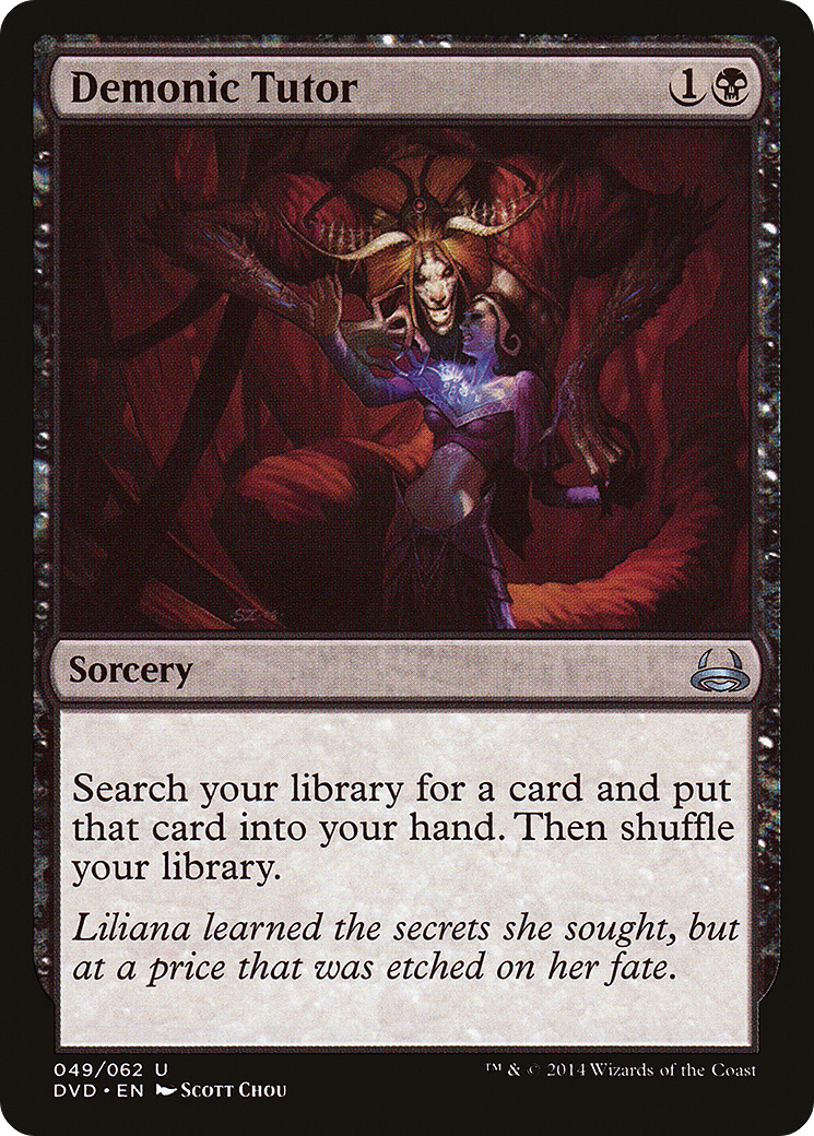 Demonic Tutor (Divine vs. Demonic) [Duel Decks Anthology] - Trinity Hobby