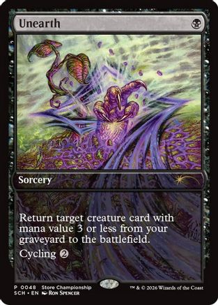 Unearth  (GAME-048) - [Game Day & Store Championship Promos]
