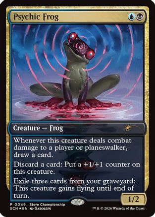Psychic Frog  [Foil]  (GAME-049) - [Game Day & Store Championship Promos] - Trinity Hobby
