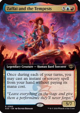 Zaffai and the Tempests (Extended Art)  [Foil]  (SOS-360) - [Secrets of Strixhaven] - Trinity Hobby