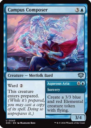 Campus Composer  [Foil]  (SOS-040) - [Secrets of Strixhaven] - Trinity Hobby