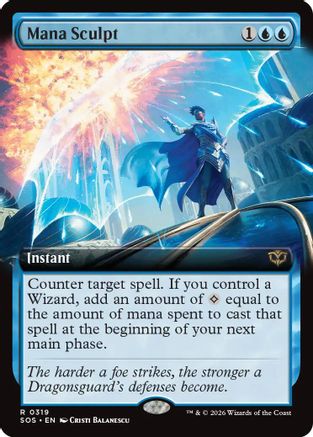 Mana Sculpt (Extended Art)  [Foil]  (SOS-319) - [Secrets of Strixhaven] - Trinity Hobby