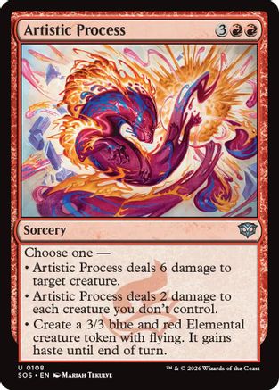 Artistic Process  [Foil]  (SOS-108) - [Secrets of Strixhaven] - Trinity Hobby