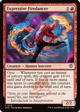 Expressive Firedancer  (SOS-114) - [Secrets of Strixhaven] - Trinity Hobby