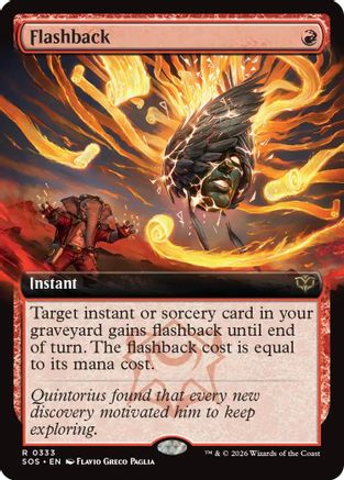 Flashback (Extended Art)  [Foil]  (SOS-333) - [Secrets of Strixhaven] - Trinity Hobby