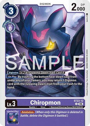 Chiropmon (ST23-12) - [Starter Deck 23: Beatbreak]