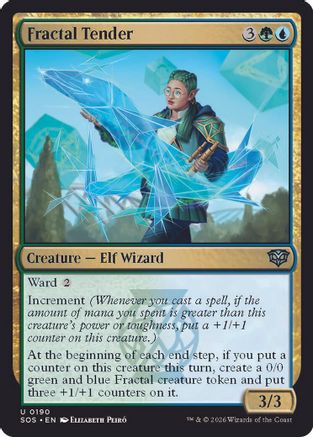 Fractal Tender  [Foil]  (SOS-190) - [Secrets of Strixhaven] - Trinity Hobby