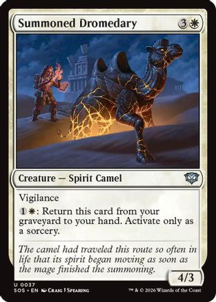 Summoned Dromedary  [Foil]  (SOS-037) - [Secrets of Strixhaven] - Trinity Hobby