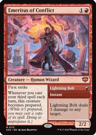 Emeritus of Conflict  [Foil]  (SOS-113) - [Secrets of Strixhaven] - Trinity Hobby