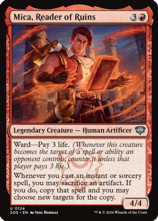 Mica, Reader of Ruins  [Foil]  (SOS-124) - [Secrets of Strixhaven] - Trinity Hobby